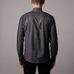 Jacquard Button-Up // Dark Grey (L)