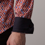 Digital Print Button-Up // Red (L)