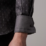 Jacquard Button-Up // Dark Grey (L)