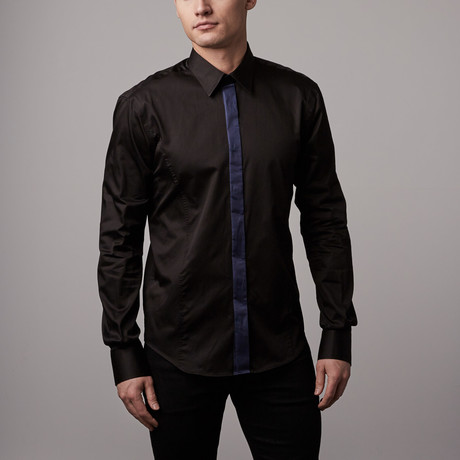 Solid Button-Up // Black (S)