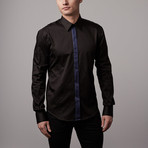 Solid Button-Up // Black (3XL)