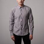 Eight-X // Jacquard Button-Up // Grey (2XL)