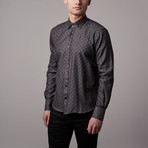 Jacquard Button-Up // Dark Grey (L)