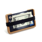 Credit Card Wallet // Beech (Orange Band)