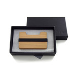 Credit Card Wallet // Beech (Orange Band)