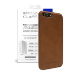 Snap On Case + Screen Protector // Brown (iPhone 7)