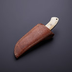 Raindrop Damascus Hunter // Camel Bone