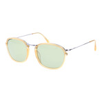 Metal Frame Round Sunglasses // Yellow + Silver