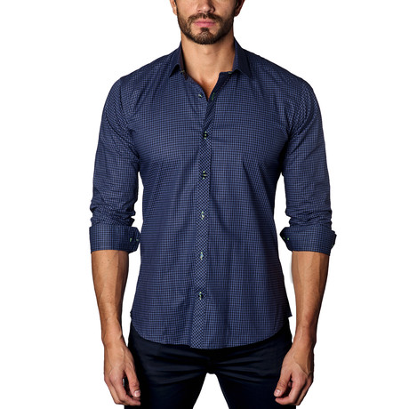 Jared Lang // Button-Up Shirt // Midnight Check (S)