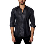 Button-Up Shirt // Black Jacquard (S)