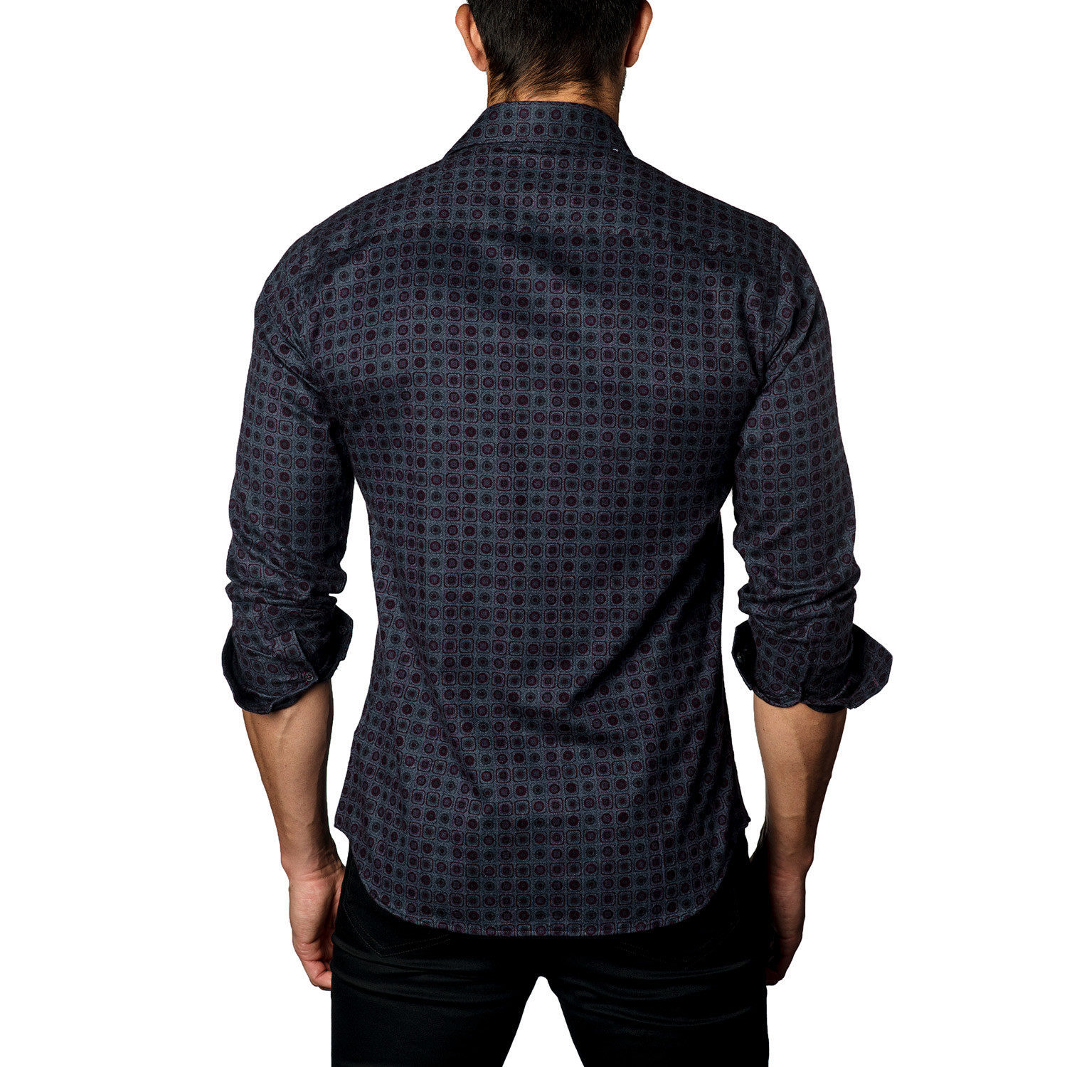 Jared Lang // Button-Up Shirt // Dark Grey Print (S) - Jared Lang ...