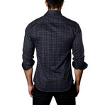 Jared Lang // Button-Up Shirt // Dark Grey Print (2XL)