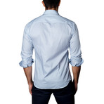 Button-Up Shirt // Light Blue Melange (L)