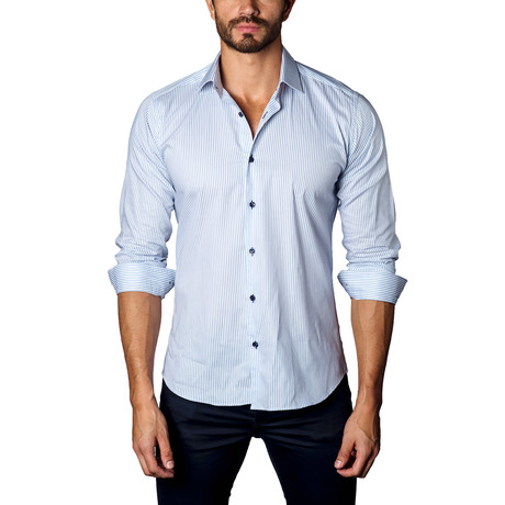 Button-Up Shirt // Light Blue Melange (S)