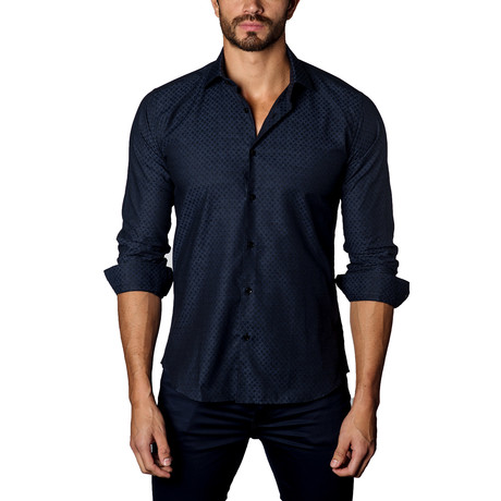 Jared Lang // Button-Up Shirt // Black Diamond (S)