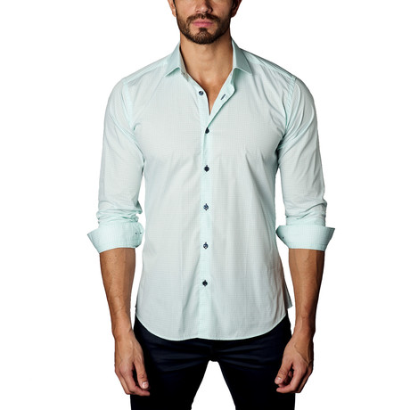 Gringham Casual Button-Up // Light Green (S)