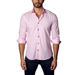 Button-Up Shirt // Pink Plaid (2XL)