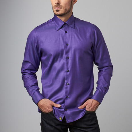 Robert Talbott // Wes Sport Shirt // Purple (S)