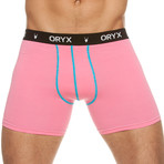 Blue Stitch Collection Boxer Brief // Pink (Small)