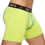 Blue Stitch Collection Boxer Brief // Lime (Small)