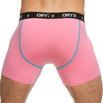 Blue Stitch Collection Boxer Brief // Pink (Small)