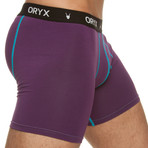 Blue Stitch Collection Boxer Brief // Grape (Small)