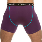 Blue Stitch Collection Boxer Brief // Grape (Small)