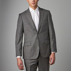 Via Roma // Classic Half-Canvas Suit // Grey Sharkskin (US: 36S)