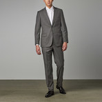 Via Roma // Classic Half-Canvas Suit // Grey Sharkskin (US: 36S)