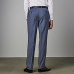 Via Roma // 3-Piece Classic Half-Canvas Suit // Slate Blue Plaid (US: 40S)
