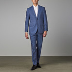 Via Roma // Classic Half-Canvas Suit // Blue Check (US: 38R)
