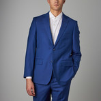 Via Roma // Classic Half-Canvas Suit // French Blue Steel Plate (US: 38R)