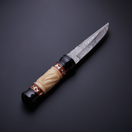 Handmade Damascus Steel Hunting Knife // SP-30