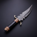 Handmade Damascus Steel Hunting Knife // SP-25