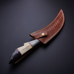 Handmade Damascus Steel Hunting Knife // SP-24