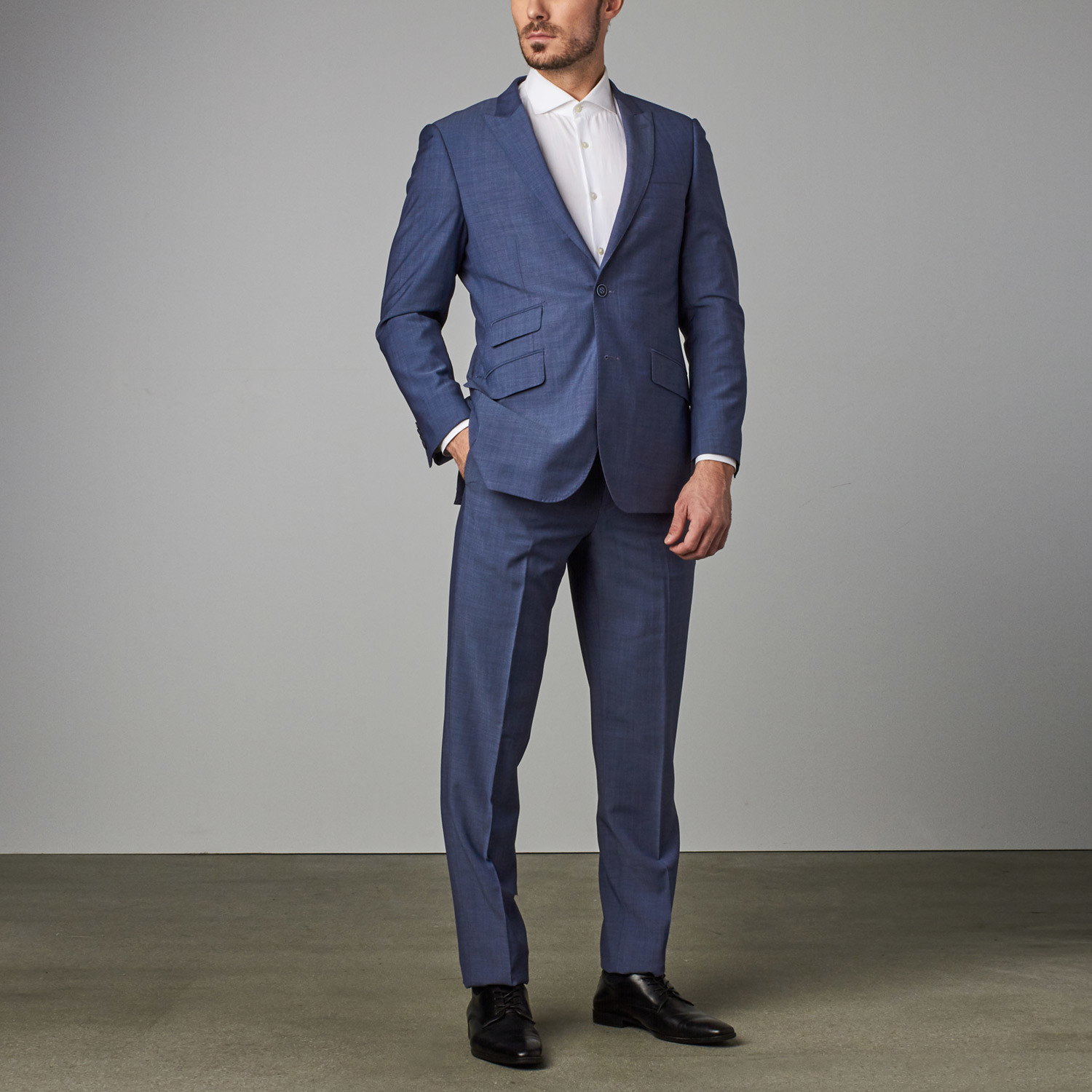 Modern-Fit Suit // Slate Blue (US: 36S) - Italian Suits & Coats - Touch ...