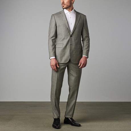 Modern-Fit Suit // Light Grey Sharkskin (US: 36S)
