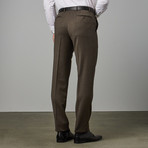 Paolo Lercara // Modern-Fit Suit // Brown Pinstripe (US: 36R)