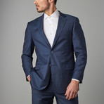Modern-Fit Suit // Blue Herringbone (US: 38R)