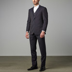 Paolo Lercara // 3-Piece Modern-Fit Suit // Navy Pinstripe (US: 36R)