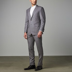 Modern-Fit Suit // Light Grey Textured (US: 40R)