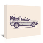 Delorean - Back To The Future (16"W x 20"H x 1.5"D)