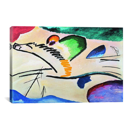 Lyrically (Lyrisches) // Wassily Kandinsky (18"W x 12"H x 0.75"D)