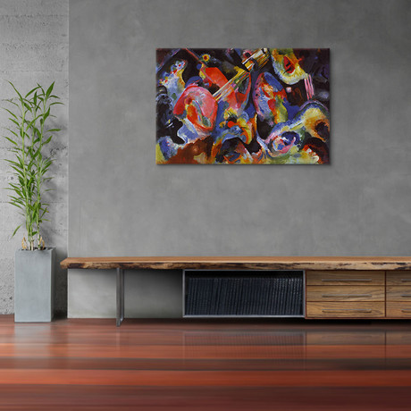 Flood Improvisation // Dark (26"W x 18"H x 0.75"D)