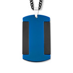 Polished Dog Tag // Blue IP