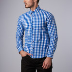 Franklin Gingham Shirt // Royal Blue (XL)
