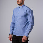 Madison Microcheck Shirt // Blue (L)