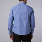 Madison Microcheck Shirt // Blue (L)