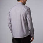 Milford Pinstripe Shirt // Gray (M)