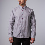 Milford Pinstripe Shirt // Gray (M)